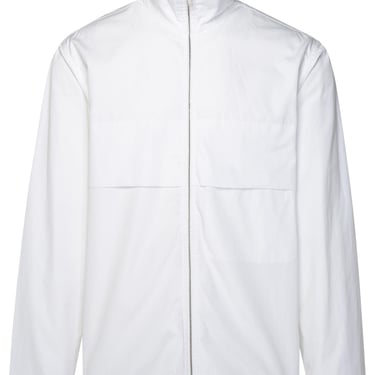 Jil Sander White Cotton Jacket Man