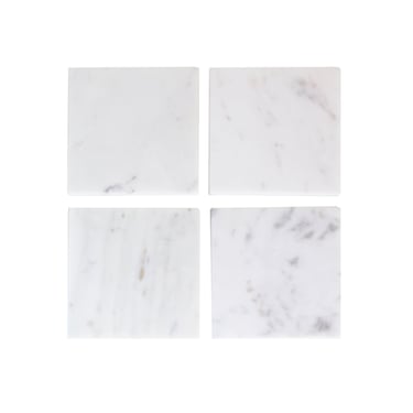Set of 4 Marble Square Coasters