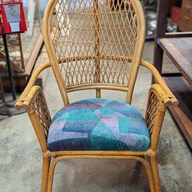 Vintage K.S. Rattan Int. Armchair AS IS