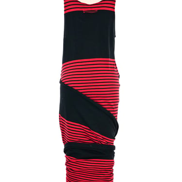 Jean Paul Gaultier Convertible Striped Tank Dress