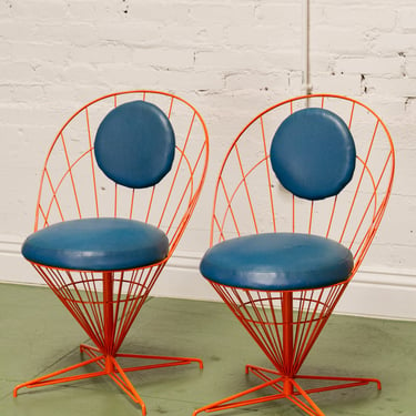 Orangina Chair Verner Panton Style Wire Cone Chairs