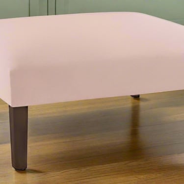 Havenly Blush Velvet Cocktail Square Ottoman Bench FFE258-116