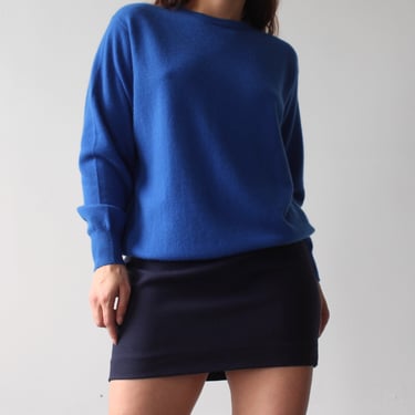 Vintage Cobalt Softest Cashmere Sweater
