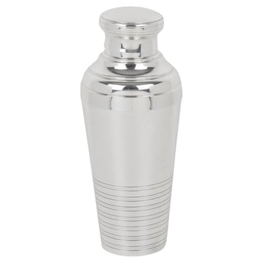Art Deco Barware Silver Plate Cocktail Shaker by Barra, France