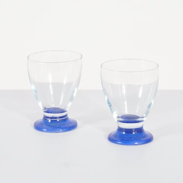 Blue Pedestal Cups 