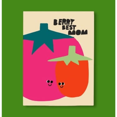 Berry Best Mom Greeting Card