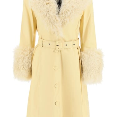 Saks Potts Foxy Leather And Shearling Long Coat Women