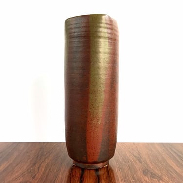 Signed Vintage Studio Pottery Ikebana Vessel / Vase 