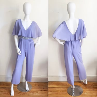 1960s Mr. Blackwell Custom Lavender Jumpsuit 