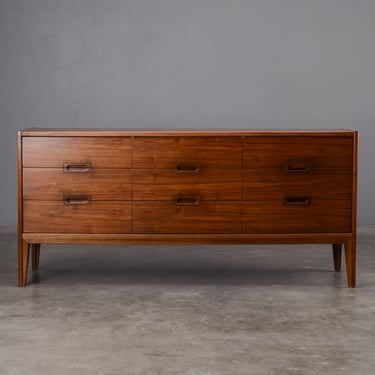 Mid Century Walnut Double Dresser United Furniture 