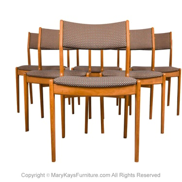 Mid Century Modern Vintage Teak Dining Chairs 
