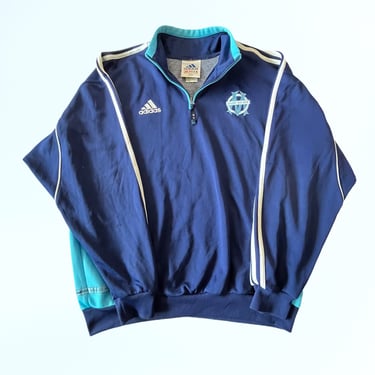 Olympique De Marseille 1999 Football Training Jacket Adidas Bomber Vintage L 