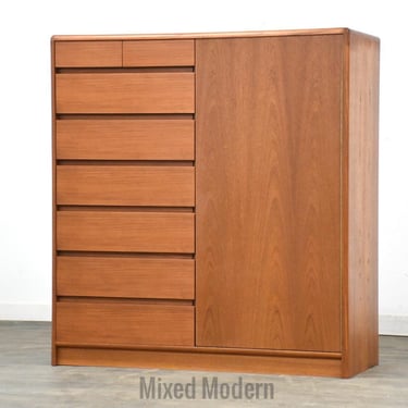 Nordisk Andels-Eksport Teak Armoire Dresser 