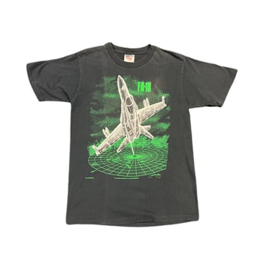 (L) 1990 Black Blackbird Hornet Graphic T-Shirt 042122 JF