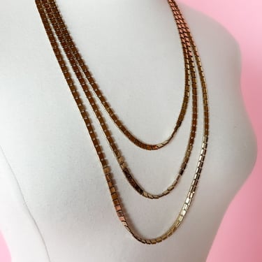 Vintage Layers of Gold Necklace