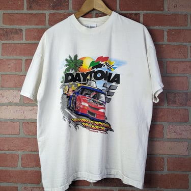 Vintage 1998 Double Sided Daytona 500 ORIGINAL Racing Tee - 2 Extra Large 