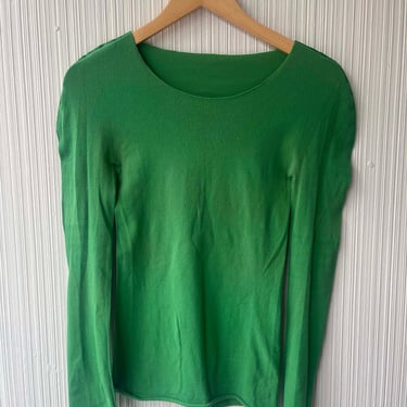 Issey Miyake APOC green woven net neck top 