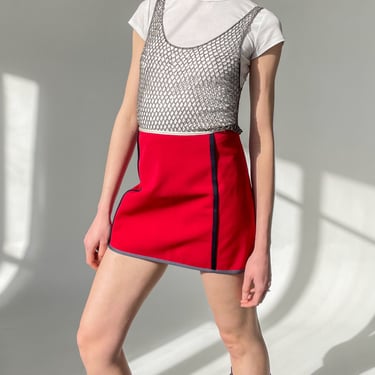 Red Prada Sport Zipper MIni Skirt (M-L)