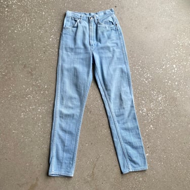 Vintage Tapered Leg Wrangler Jeans / Vintage 70s Wrangler Jeans / Light Wash Womens Jeans / Vintage Womens Wrangler Jeans XS 
