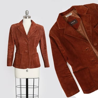 Macys leather jacket | Vintage 70s brown suede leather blazer | !970s leather jacket 