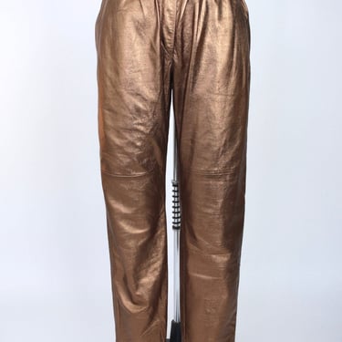 Isabel Marant Lambskin Metallic Pants