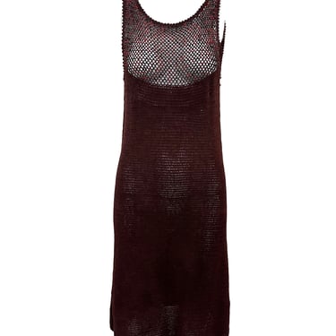 Moschino Y2K Brown Crochet Dress