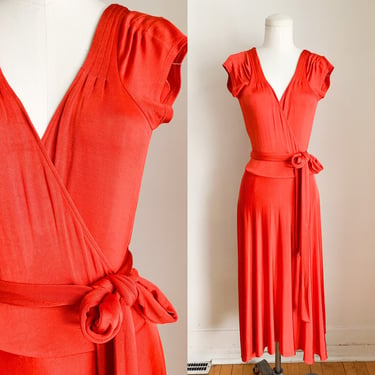 Vintage 2000s Diane Van Furstenberg Stretch Jersey Dress / M 