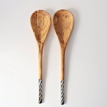 Gitzell FairTrade - Wood and Bone Serving Spoons set