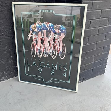 1984 LA Olympic Games Cycling Framed Print