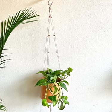 Simple Copper and Cord Plant Hanger