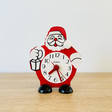 Vintage Santa Claus Clock Vintage Christmas Clock 