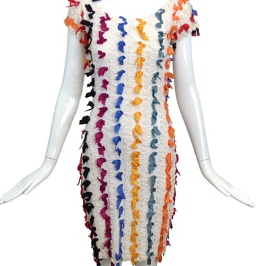 BETSEY JOHNSON-1980s Knit & Ribbon Dress, Size-Small