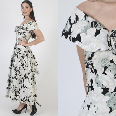 Jessica McClintock Wedding Dress, 80s White Cotton Sundress, Gatsby Style Deco Outfit, Victorian Inspired Gown 