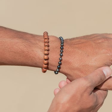 Stretchy Unisex Sandalwood Bracelet - Kawikani 