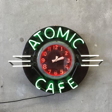 Atomic Café Neon Clock