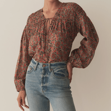 Renelle Top - L'Orange Soleil Fleurit