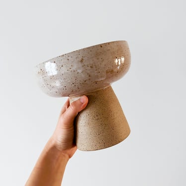 SECONDS SALE // Ceramic Pedestal Bowl 