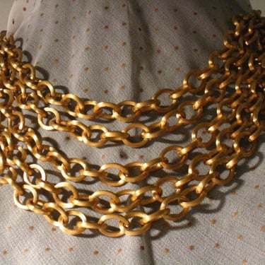 Miriam Haskell STYLE bib chain necklace 
