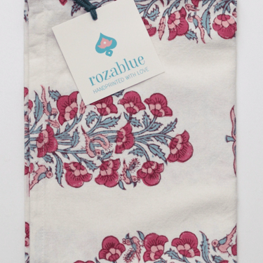Rozablue | Kitchen Towel | Nightingale Carmine