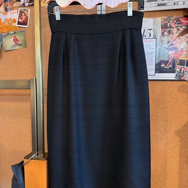 1940s Black Pencil Skirt