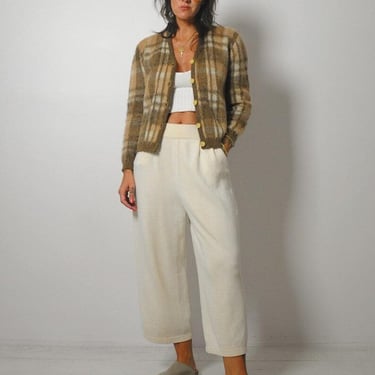 1960's Mohair Plaid Cardigan