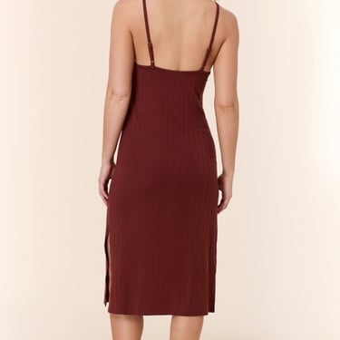 Andie Swim The Barreta Wide Rib Dress - Mahogany