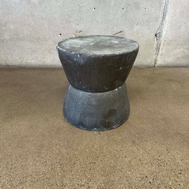 Vintage Brass Drum Pedestal #1