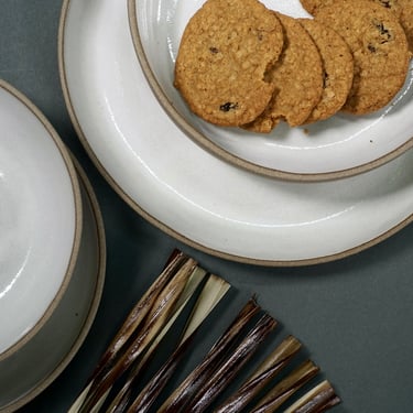 The Dinnerware Set - Gray/White (ceramic, handmade, plates, bowl, tableware) 