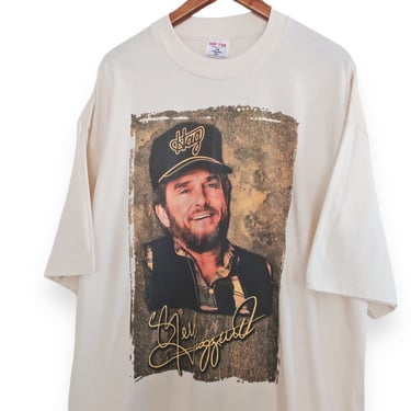 country music shirt / Merle Haggard shirt / 1990s Merle Haggard fan country music tour t shirt XXL 