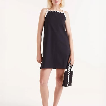 Compañia Fantasica - Shift with Rick-Rack Detail - Black