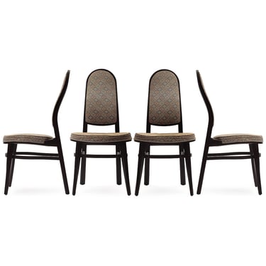 Model 6328 Elegant Dunbar High Back Dining Chairs by Edward Wormley for Dunbar