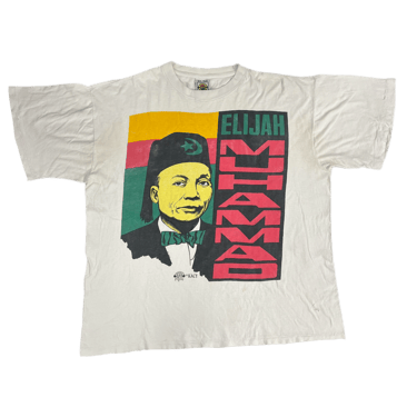 Vintage Elijah Muhammad "Nation Of Islam" Kacy World Colors T-Shirt