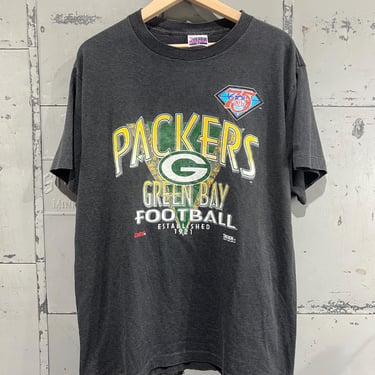 Vintage 90s Green Bay Packers tshirt graphic t shirt size XL striped 