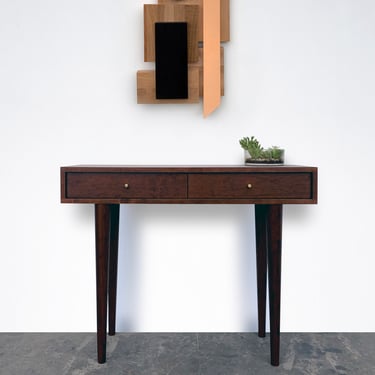 Bloom Console Table - 60 inches - Maple - Nordic Walnut Finish - In Stock! 